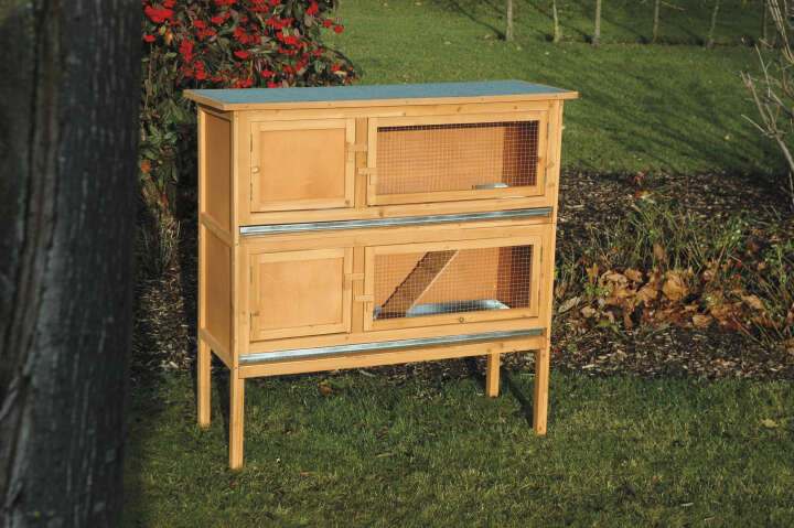 dobar Doppelstöckiger Kaninchenstall mit Innentreppe